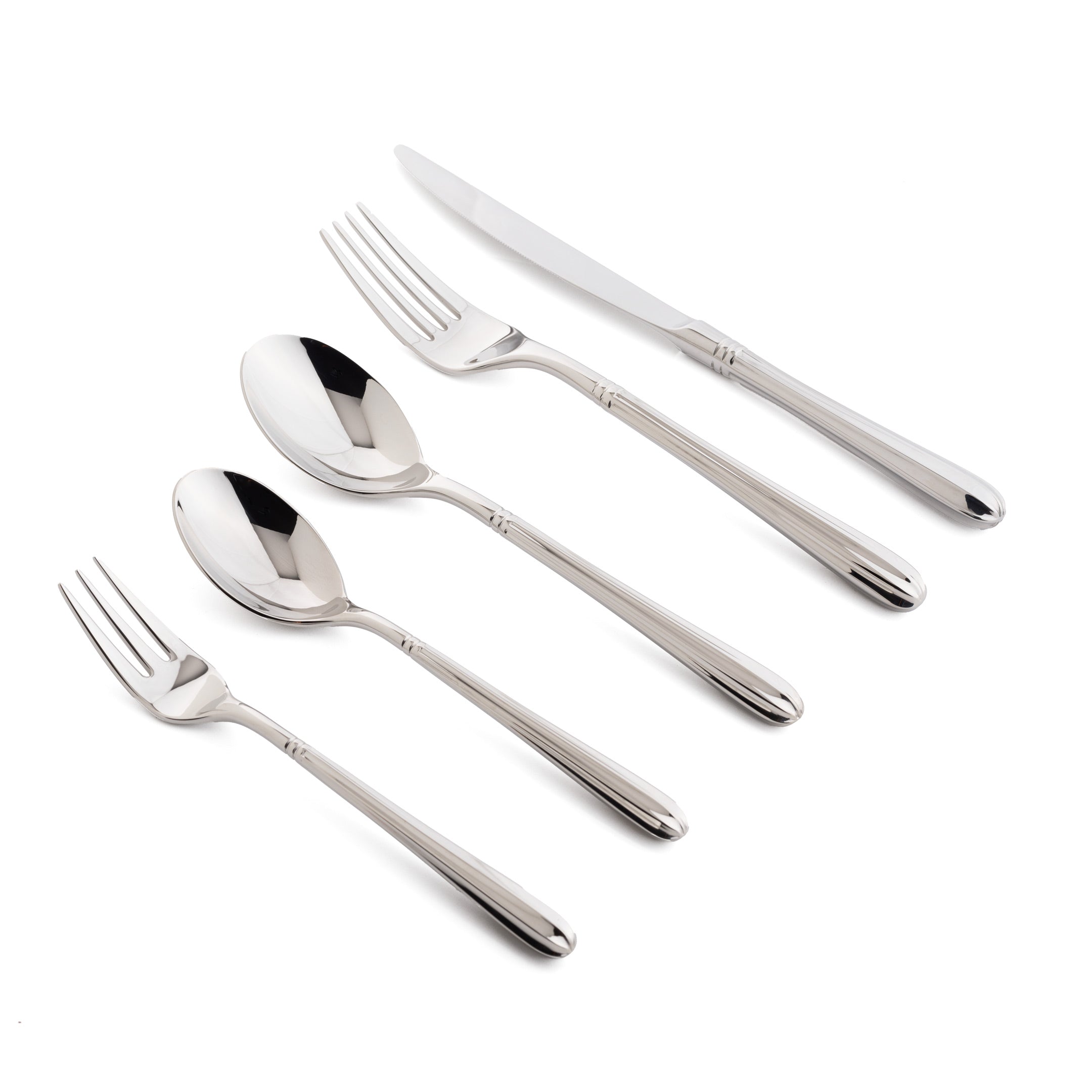 カトラリー　43本　ELLE PARIS cutlery Collection 30 Pieces Elle Cutlery Set – Iris Selections