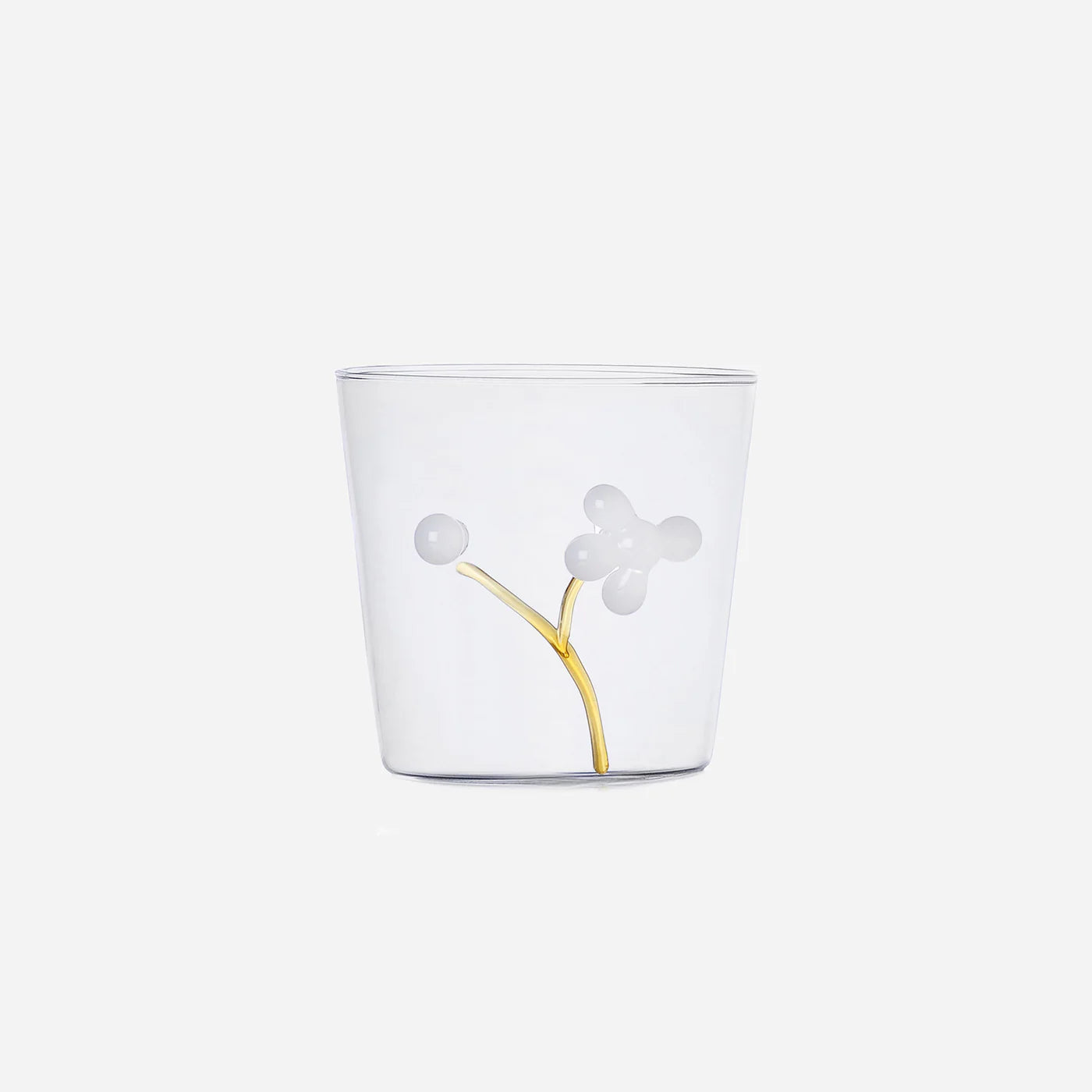 Ichendorf Tumbler In Vetro Con Gatto Sdraiato Coda Bianca – Bicchiere 35 Cl Fatto A Mano