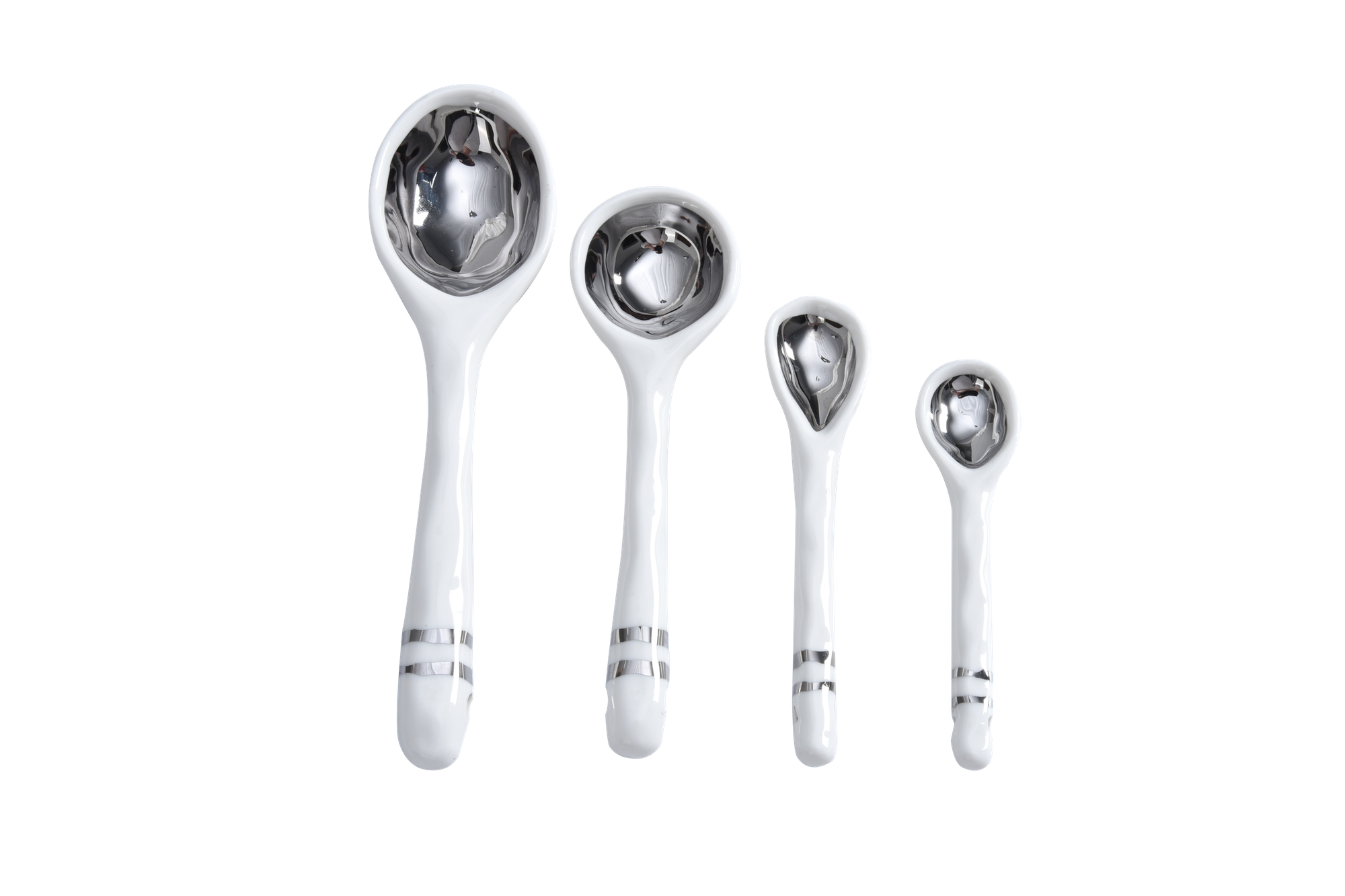 Porlien Floral Soup Spoons - Set Of 4, Dark Blue Chinese Porcelain Spoons - View #7