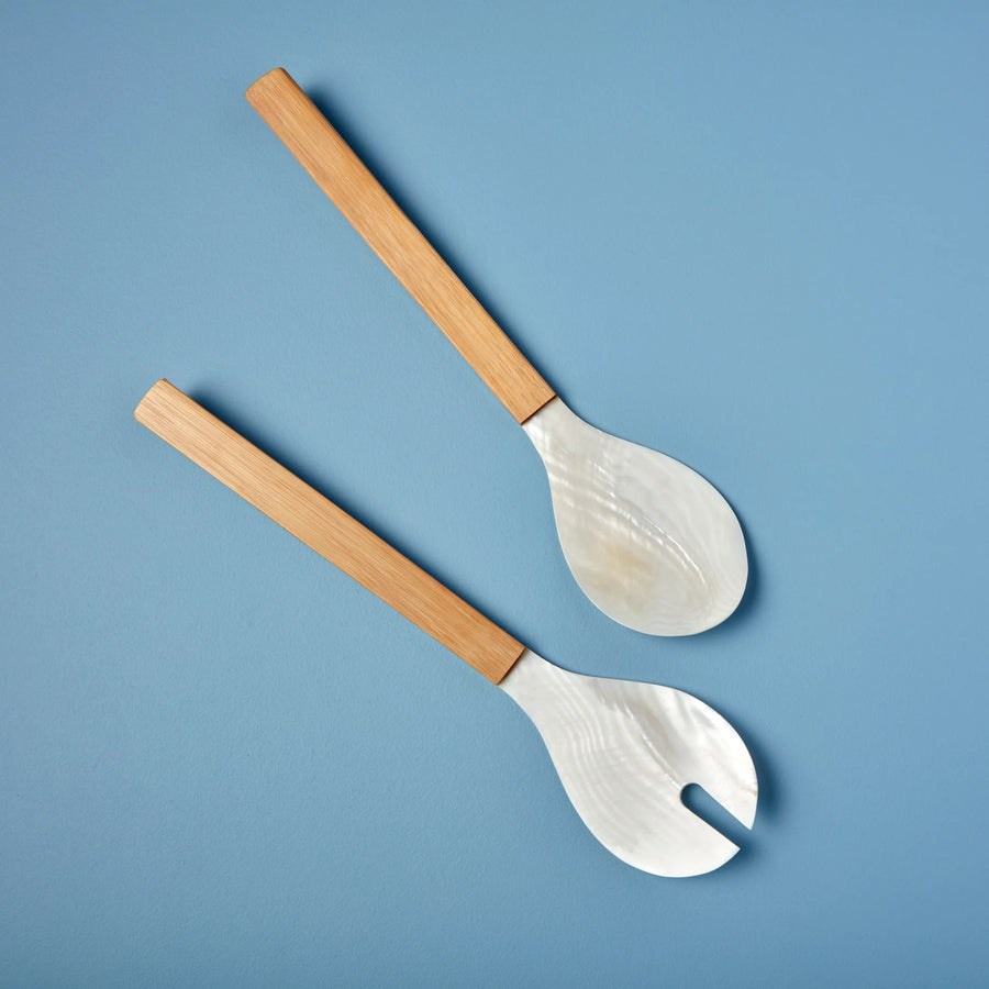 Seashell & Bamboo Serving Set