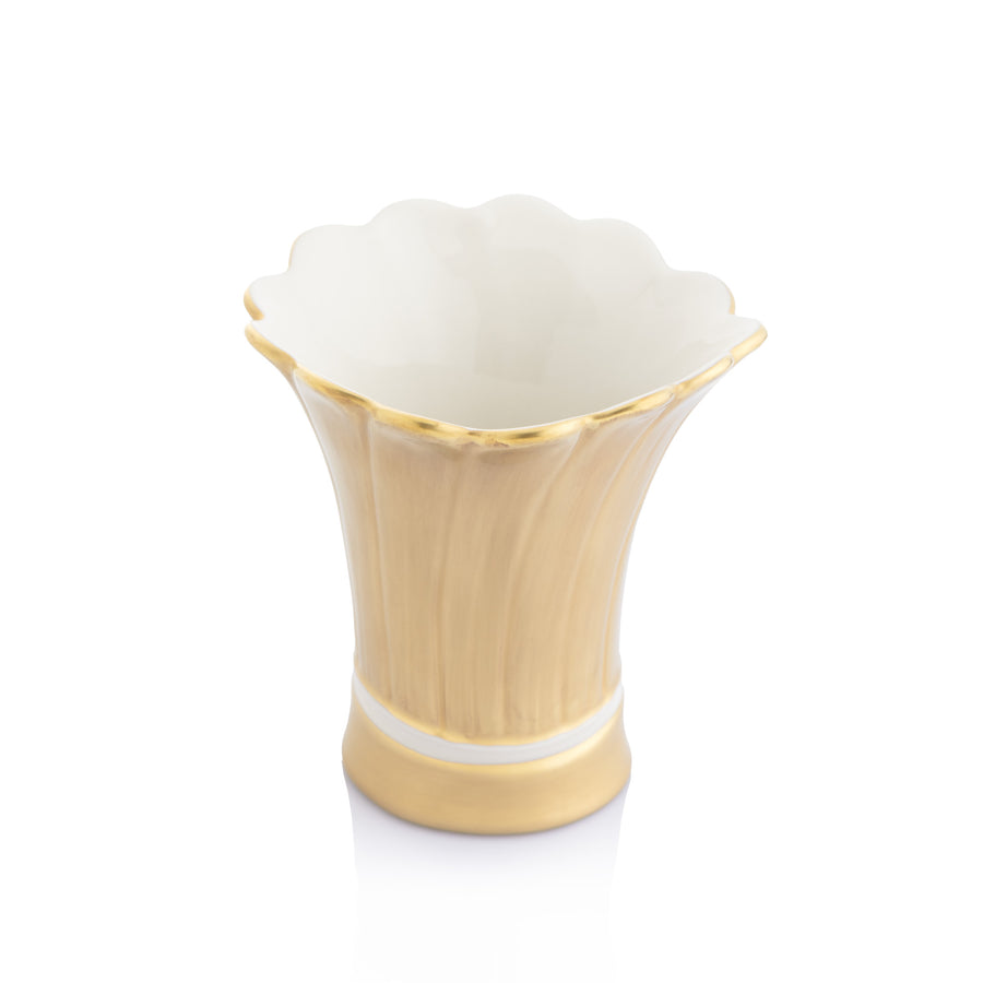 Daisy Small Vase Full Gold