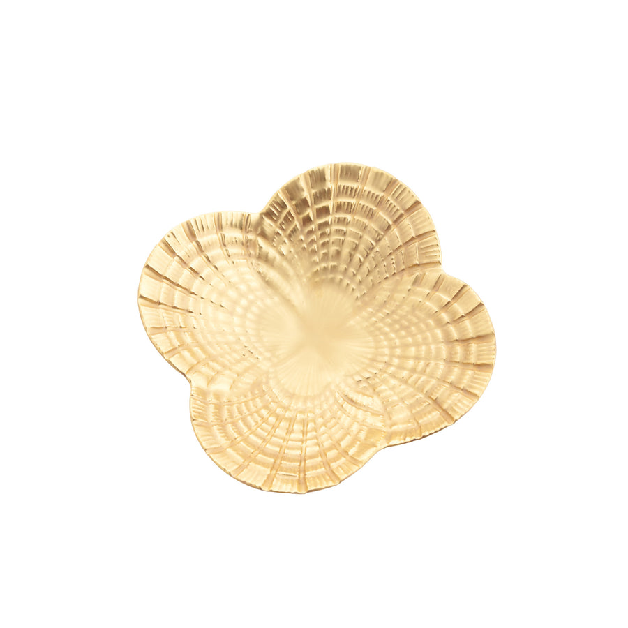 4-Shell Petals Bowl, Full Gold