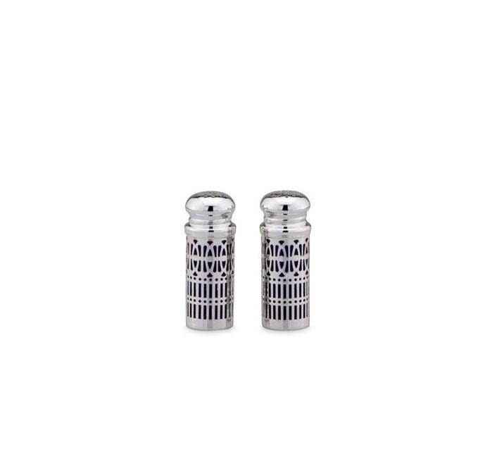 Elegant Silver-Plated Salt & Pepper Shakers