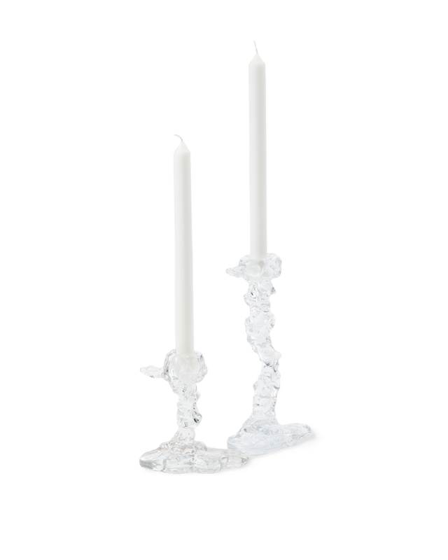 Drip Candle Holder Glass Small