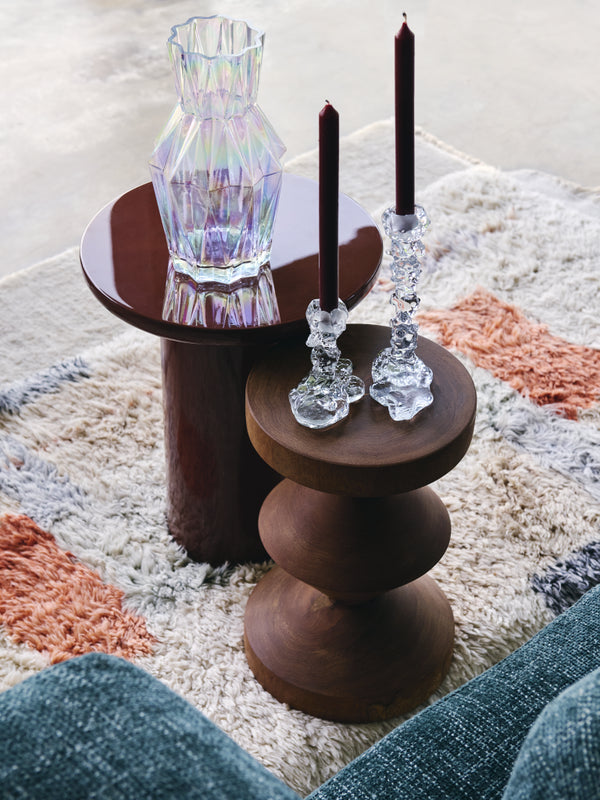 Drip Candle Holder Glass Small