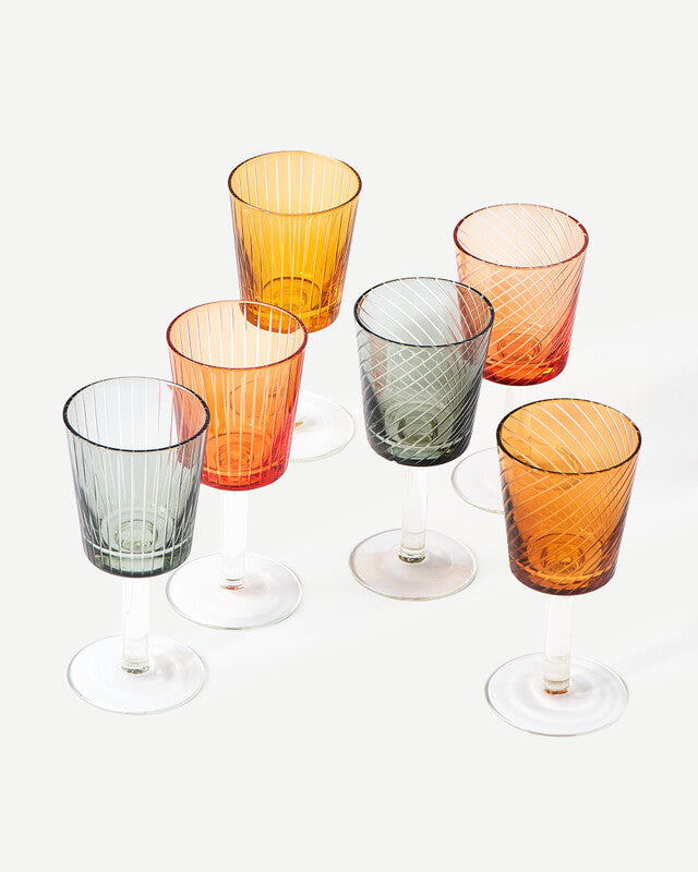 Stem Glass Library Set of 6