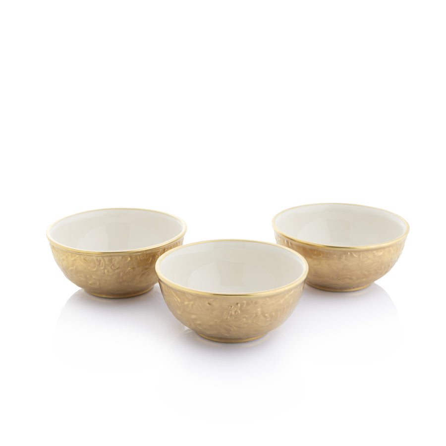 Damasco Small Bowl, Full Gold