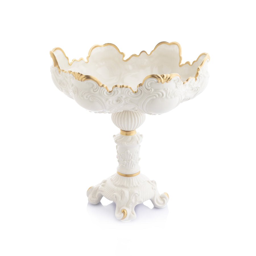 Bernini Centerpiece on High Base Gold Thread