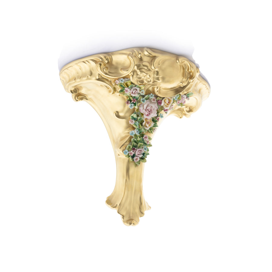 Bernini Shelf Full Gold with Flowers