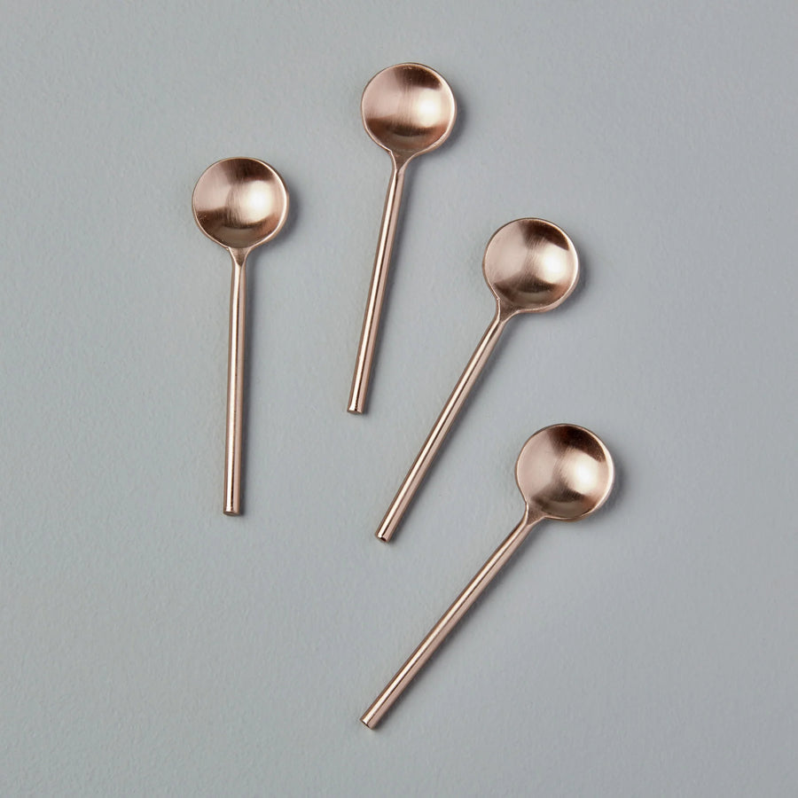 Rosé Thin Mini Spoons, Set of 4