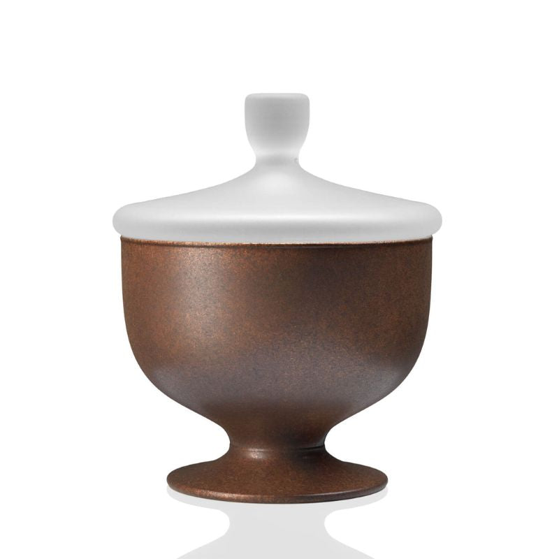 Toscana Candy Dish Frosted and Corten Decoration