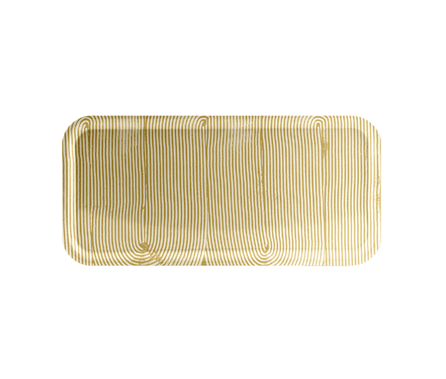 Swirl Warm Yellow Tray 32x15cm