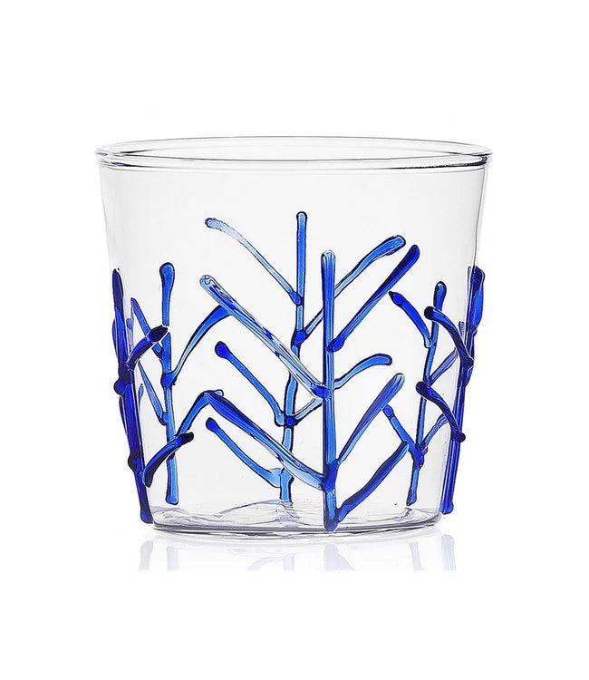 Green Wood Tumbler "Blue Branches"