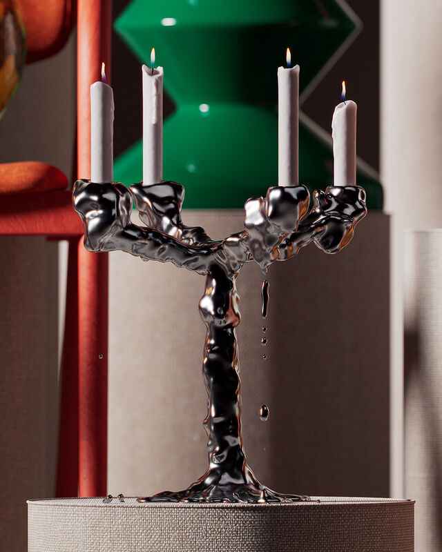 Drip Candle Holder Four-Arms
