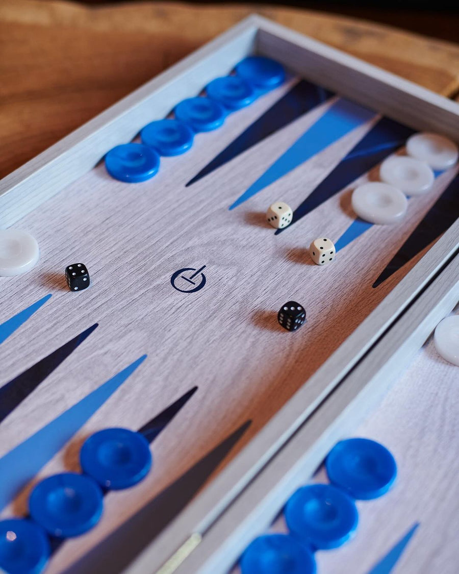 Mosaic Backgammon, Blue Large