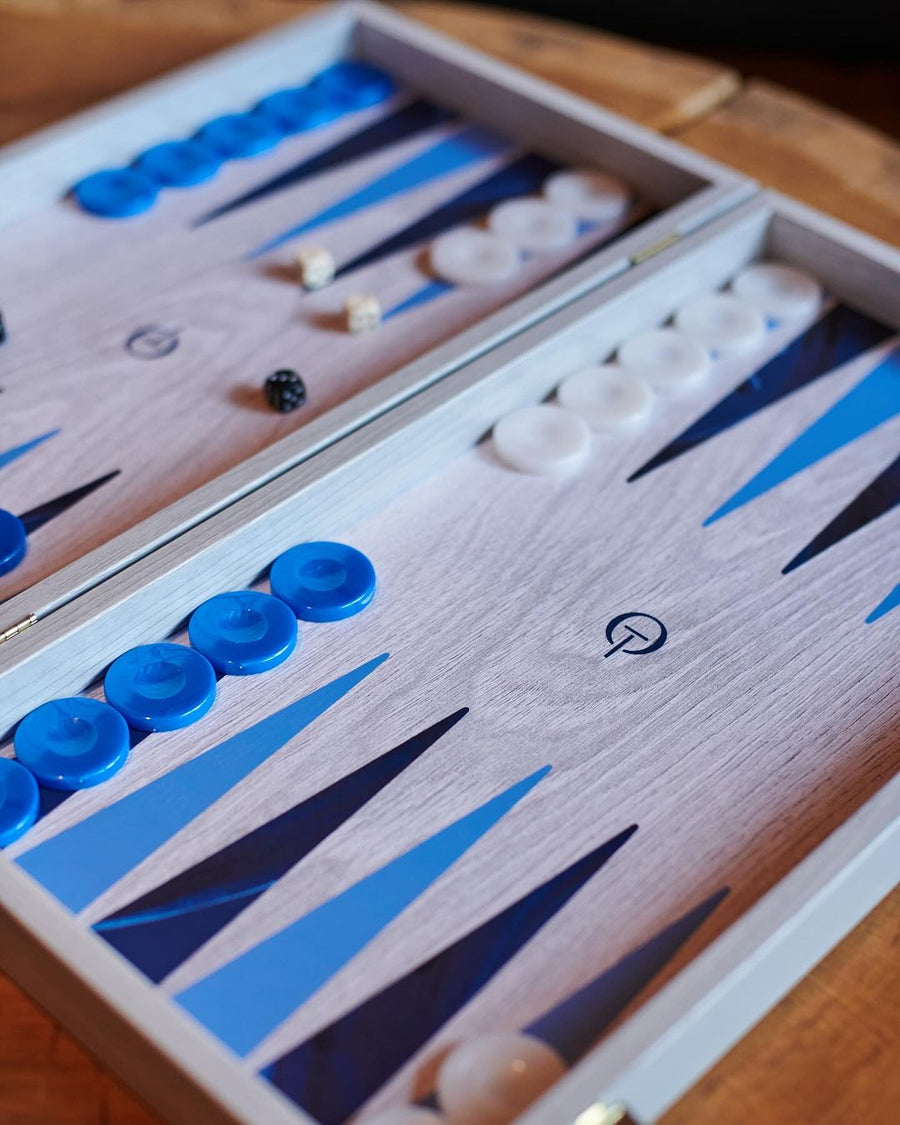 Mosaic Backgammon, Blue Large