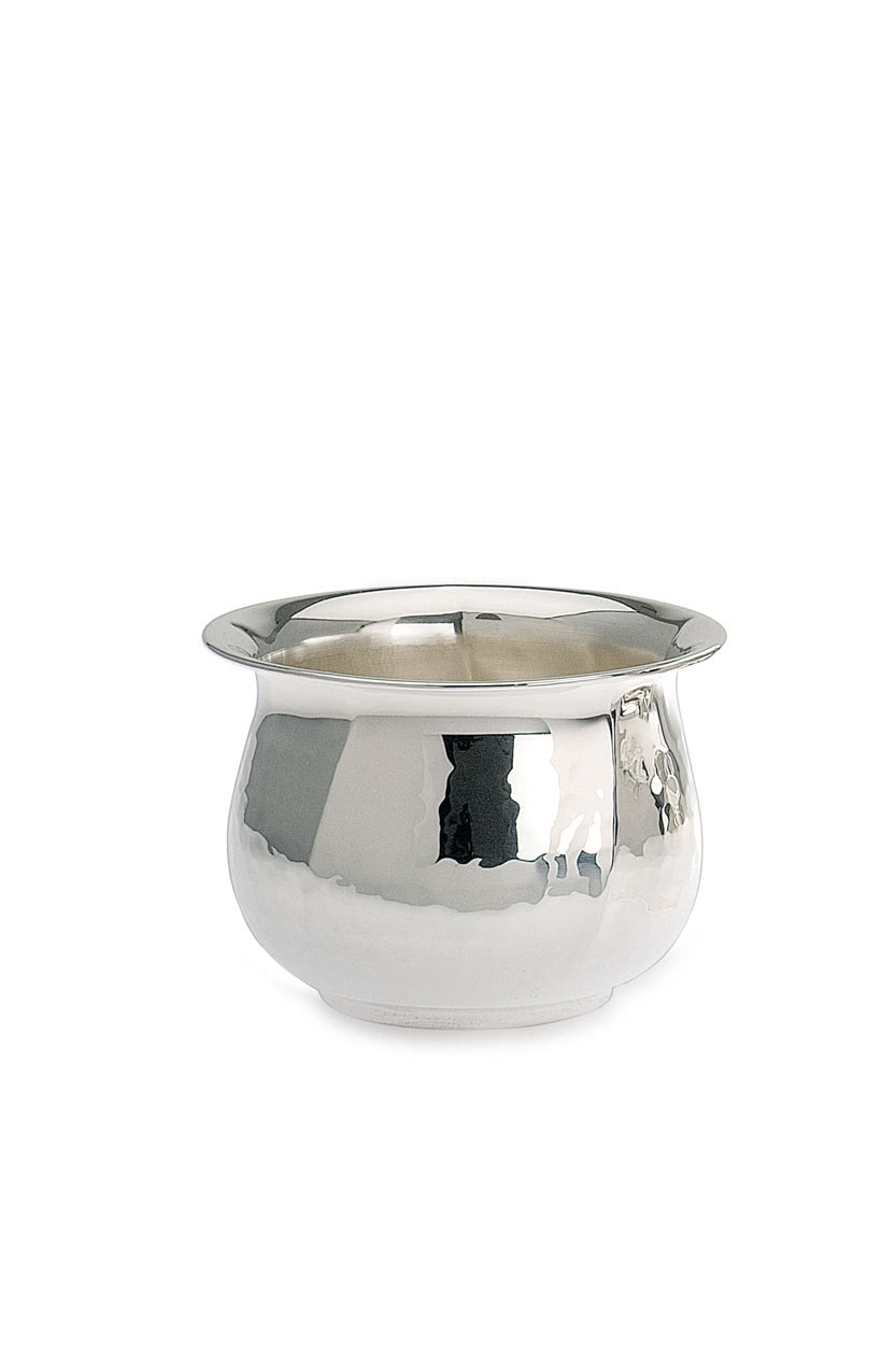 Hammered Silver-Plated Cachepot, Small
