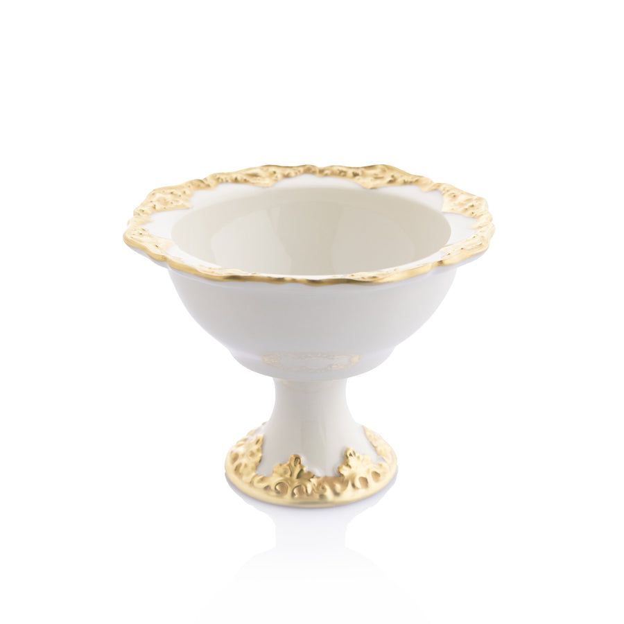 Irene Jam Bowl Matt White Gold