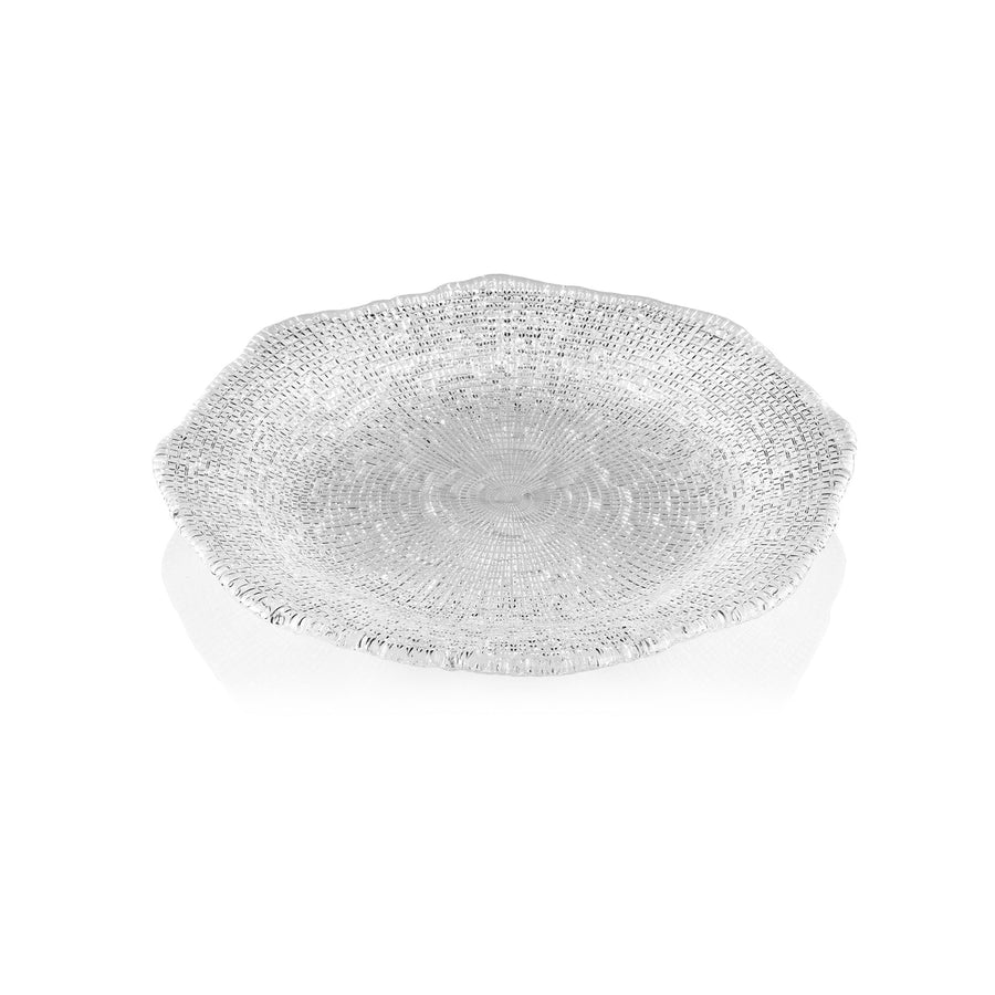 Diamante Plate Clear 28 cm