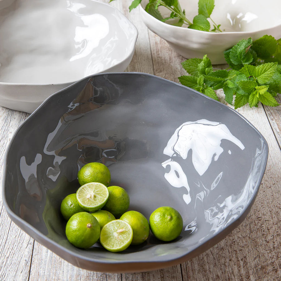 Tam Stoneware Large Serving Bowl, Slate