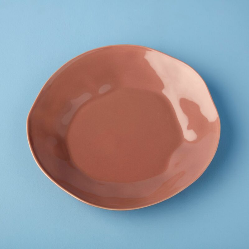 Tam Stoneware Gia Side Plate, Terracotta Rose, Set of 6