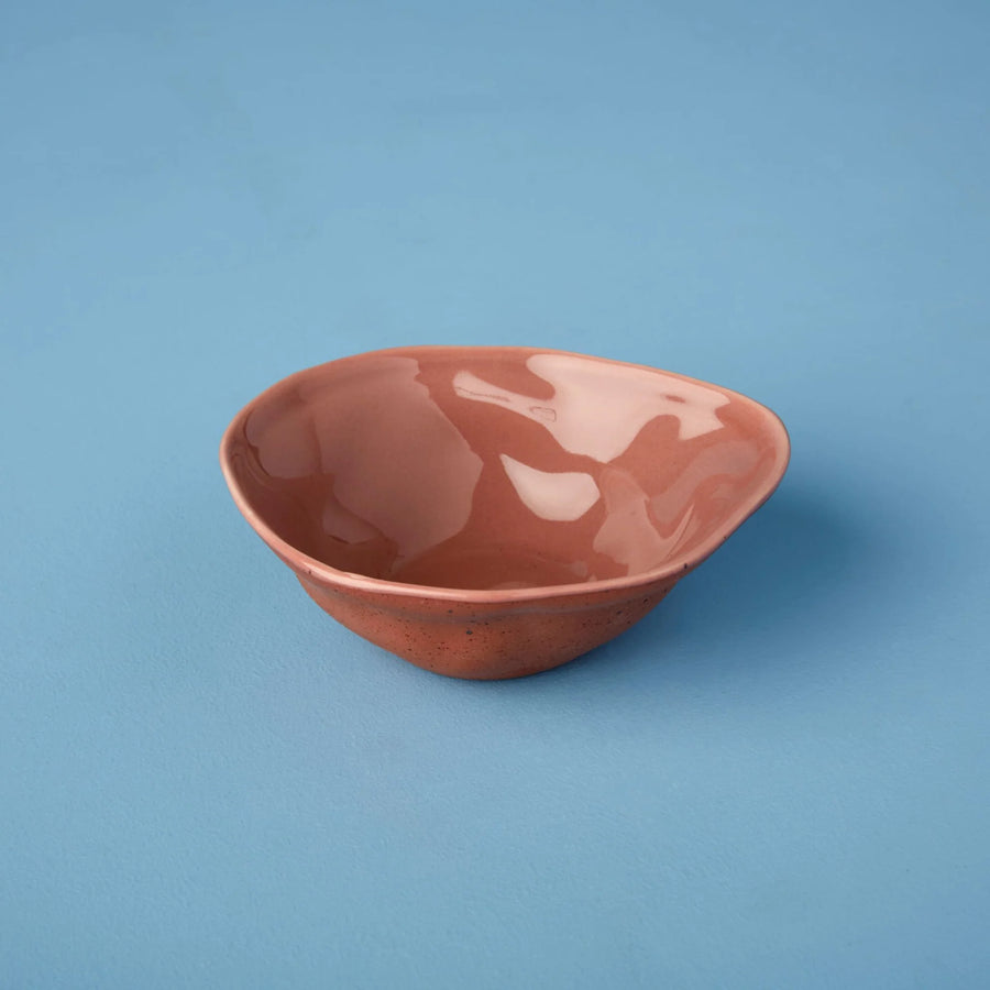 Tam Stoneware Pinch Bowl, Terracotta Rose, Set of 6