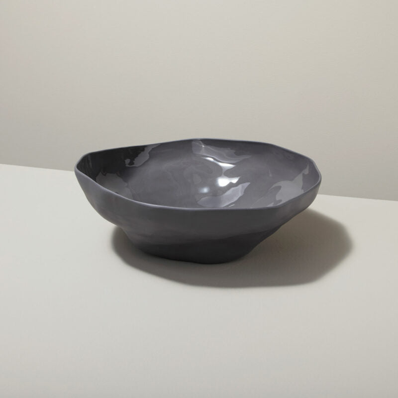 Tam Stoneware Small Serving Bowl, Slate