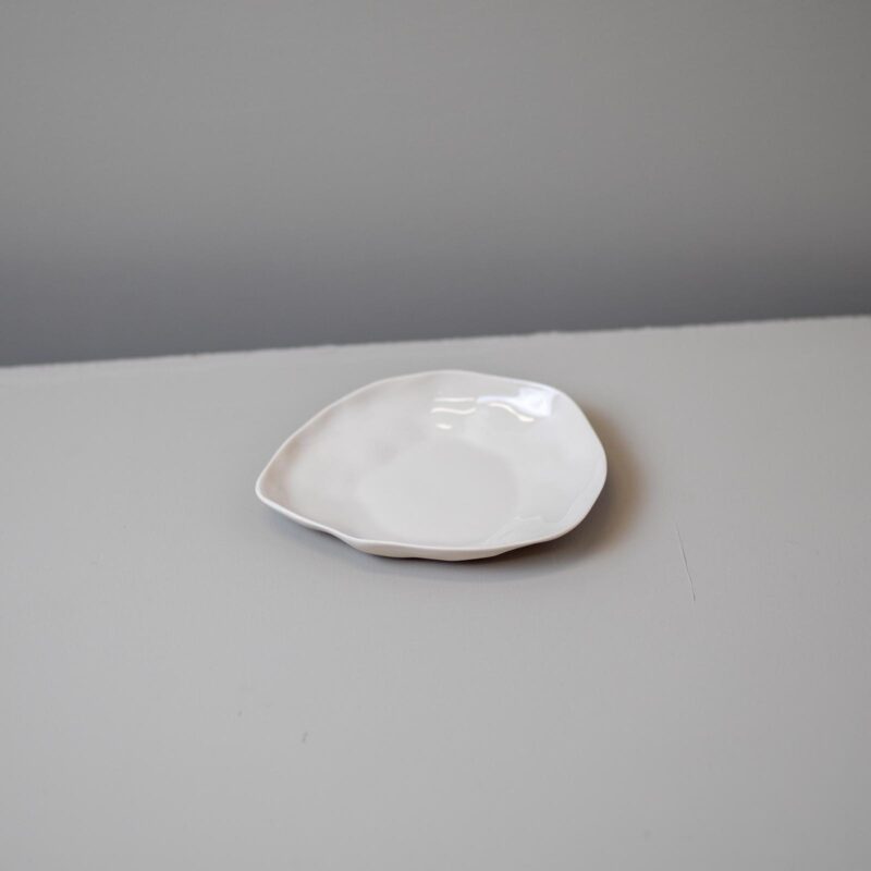 Stoneware Saucer, White