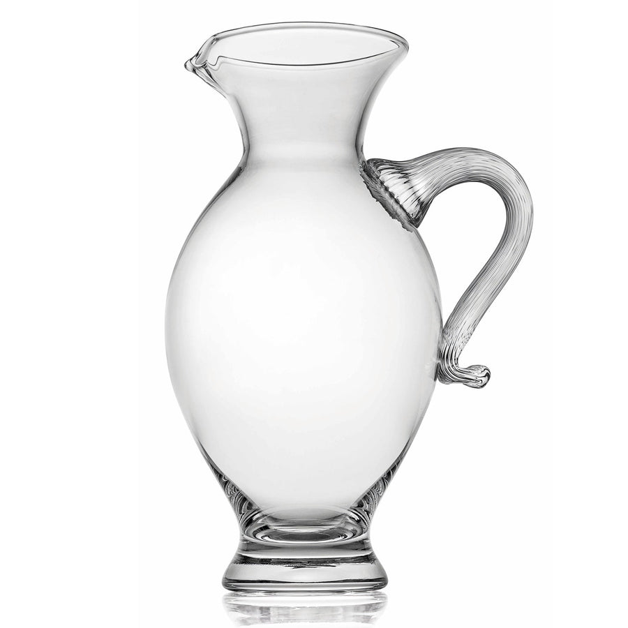 Maitre Pitcher With Lined Handle Clear