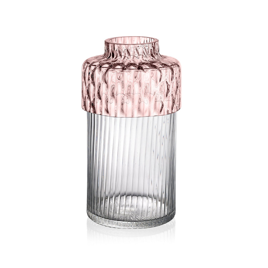 XYZ Vase Clear/Pink