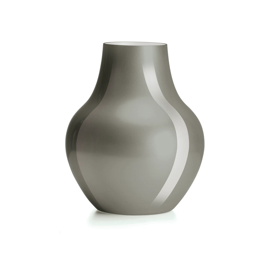 Soho Cold Cut Gray/Milk White Cased Vase