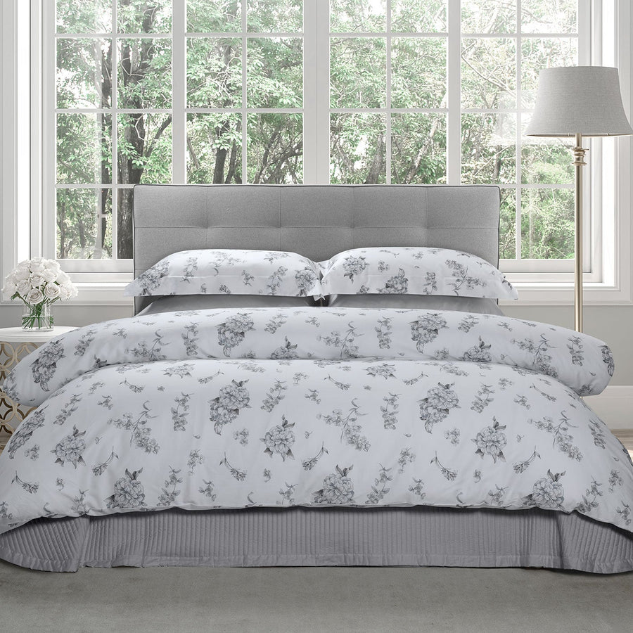 Arte Nuova Stampa All Over Double Duvet Cover Set 200x220 - 83 White/Colonial Grey