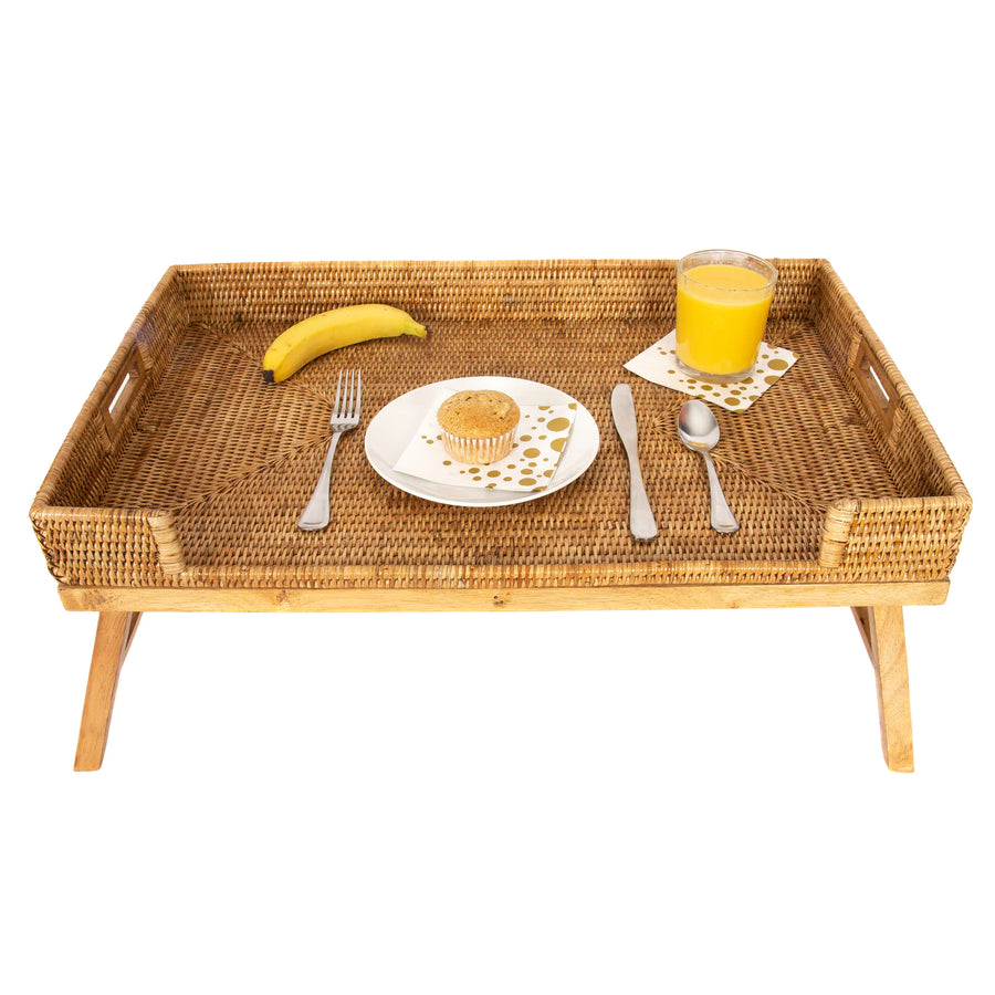 Breakfast Tray / Table - Honey Brown