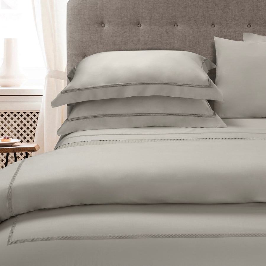 Belcanto Raso King Duvet Cover Set 260x240 - 17 Pearl Grey