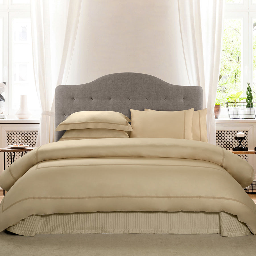 Belcanto Raso King Duvet Cover Set 260x240 - 29 Almond Beige