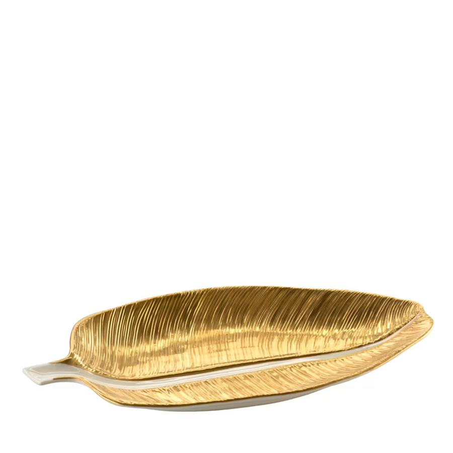 Banana Leaf Large All Gold