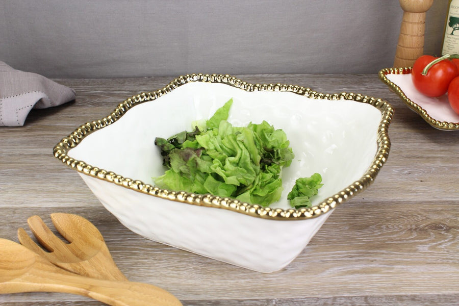 Large Square Salad Bowl