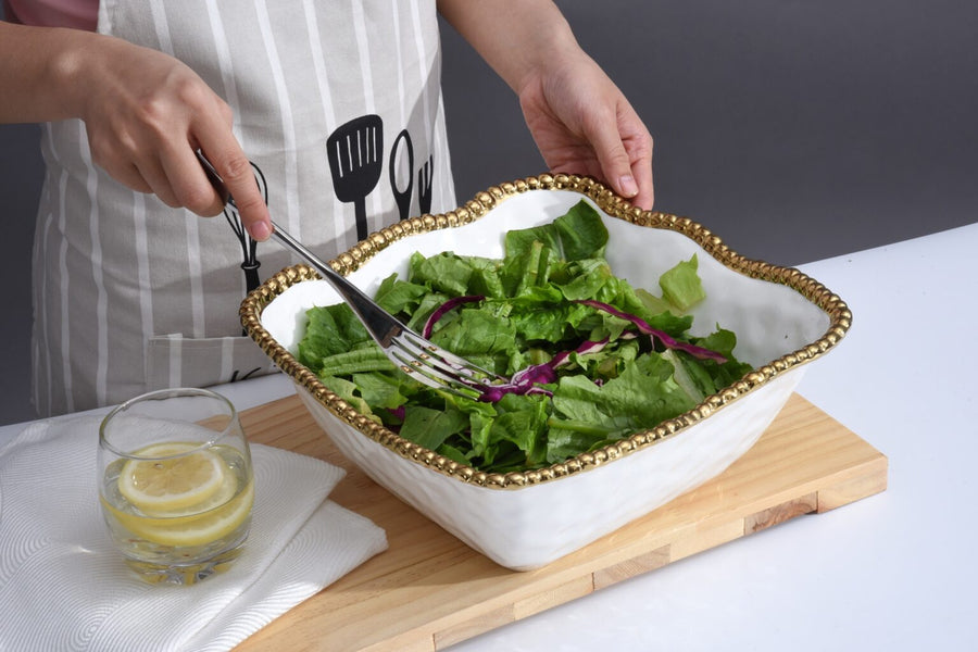 Large Square Salad Bowl