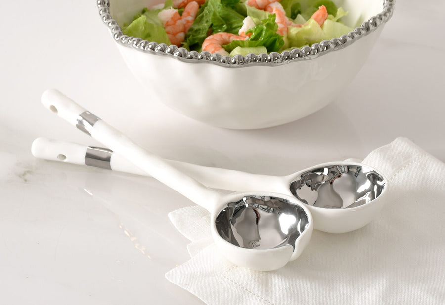 Porcelain Salad Server Set