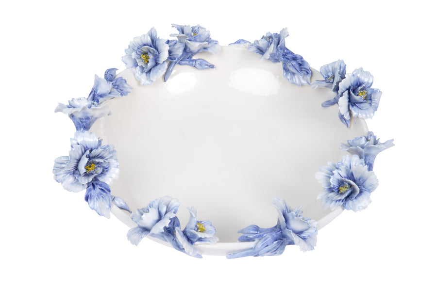 Plate with Blue Flowers