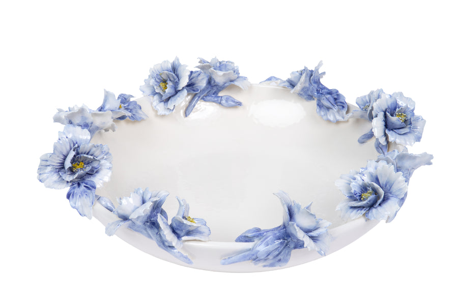 Plate with Blue Flowers