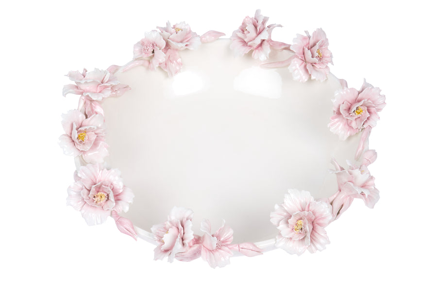 Plate with Pink Flowers