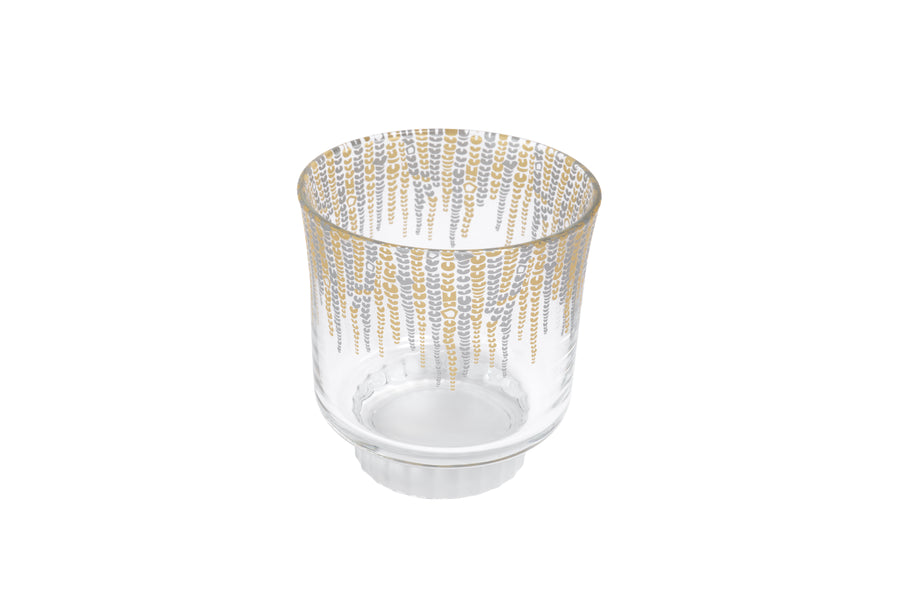 Modern Water Glass Golden Silver Set of 6 Pcs