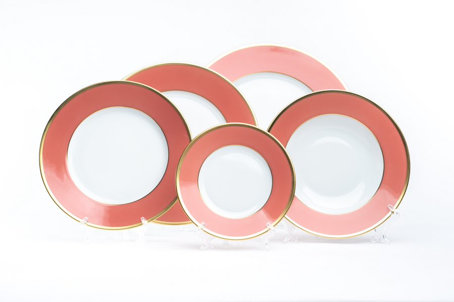 Sous Le Soleil 5-Piece Dinner Set Old Pink (package of 60 items)