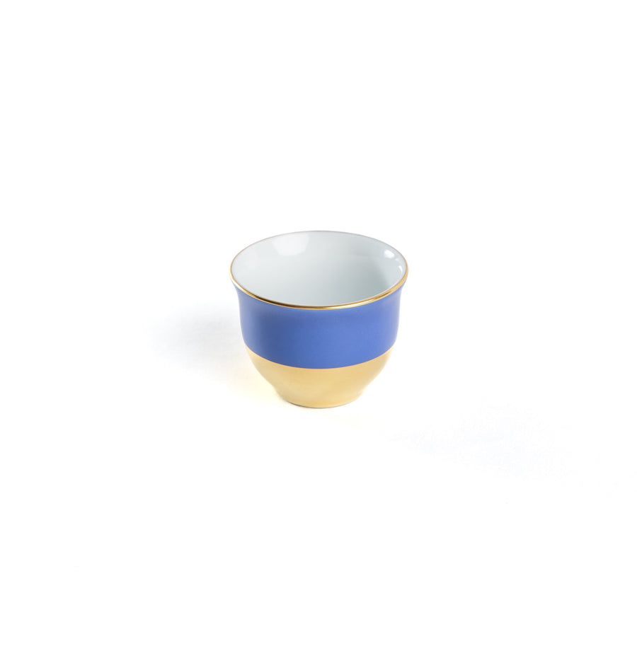 Set of 6 Pop Arabic Coffee Cups Provence Blue