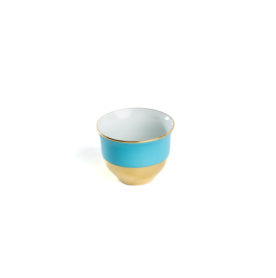 Set of 6 Pop Arabic Coffee Cups Turquoise