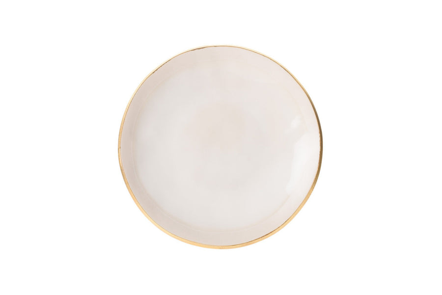 Edge Plate 23 Ivory Gold (Set of 2)