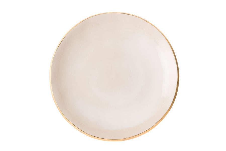 Edge Plate 32 Ivory Gold (Set of 2)