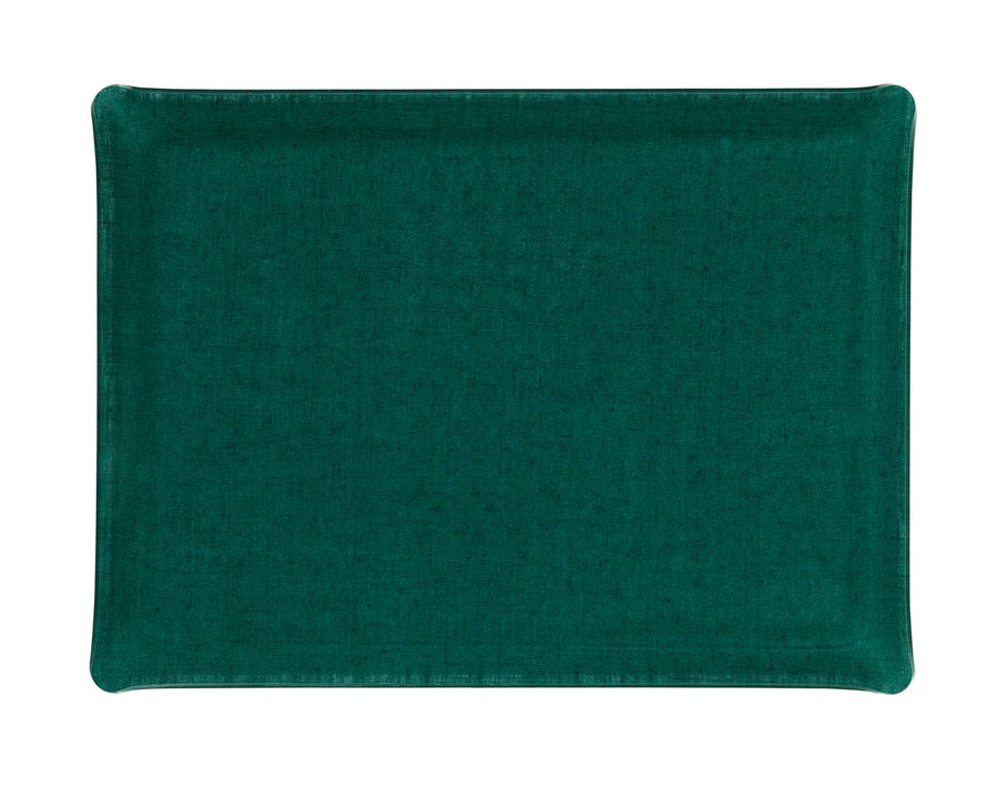 Acrylic Tray Emerald Green Linen