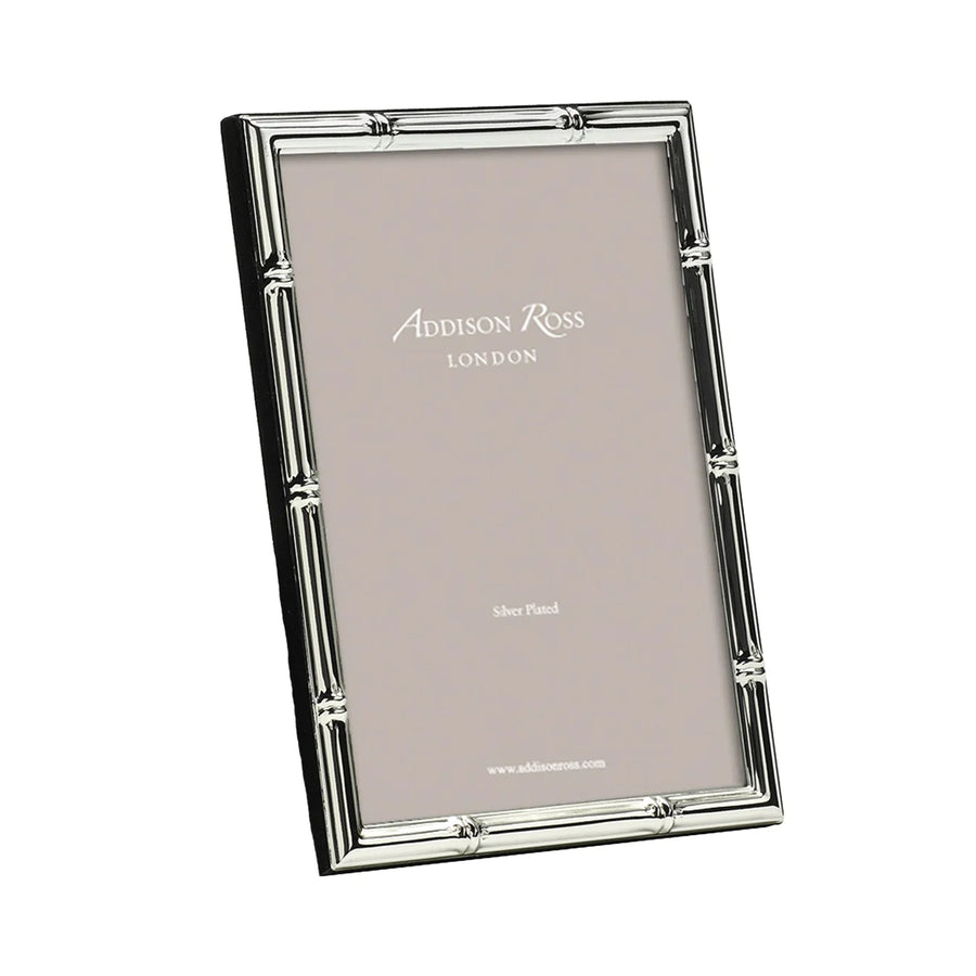 8x10 Bamboo Silver Plated Photo Frame